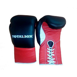 Боксерские перчатки профессиональные TOTALBOX черные